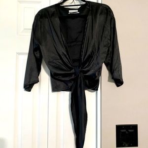 Urban Outfitters XS silk cover up/blouse
